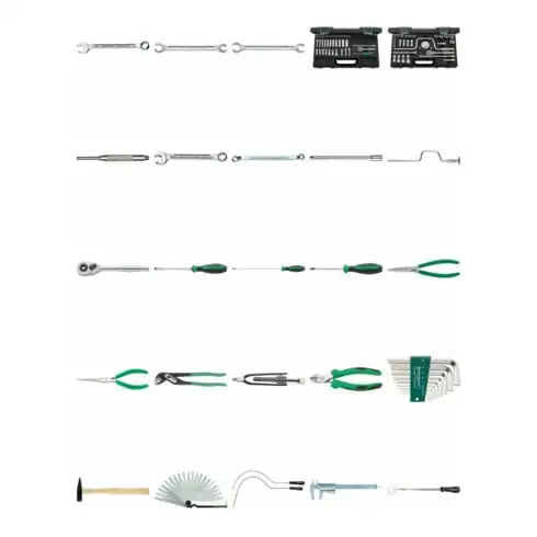 13213a Outils pour interventions mecániques sur groupes motopropulseurs 129 Werkzeuge 12,1 kg