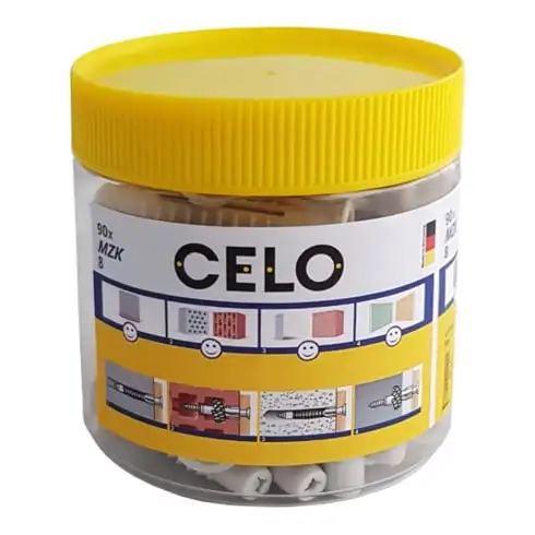 Ancre polyvalente MZK 8 avec collier dans boîte ronde CELO