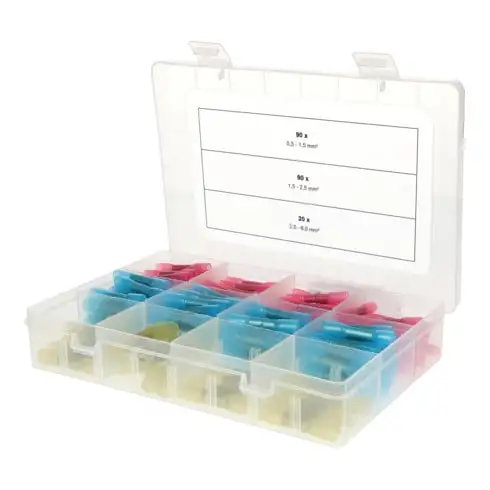 Assortiment de raccords à rétraction KS Tools, 0,5 mm² - 6,0 mm², 200 pcs.