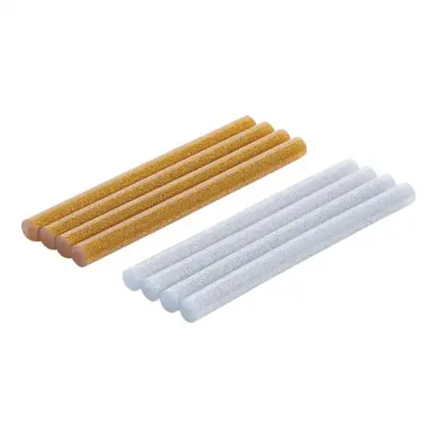 Bâtonnets de colle chaude argent/or métallisé Ø 11 mm, 150 mm 8 pièces BGS Do it yourself