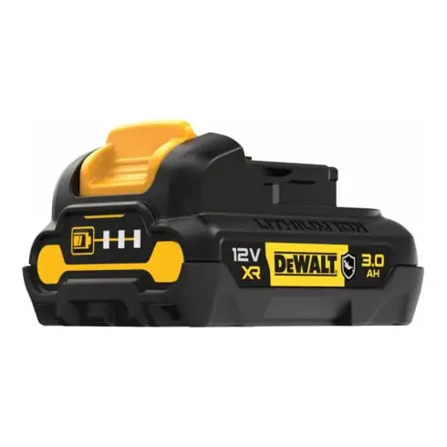 Batterie de rechange DEWALT 12 Volts / 3 Ah XR avec protection spéciale du boîtier contre les acides et les produits chimiques DCB124G-XJ
