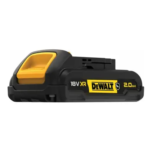 Batterie de rechange DEWALT 18 volts / 2 Ah XR avec protection spéciale du boîtier contre les acides et les produits chimiques DCB183G-XJ