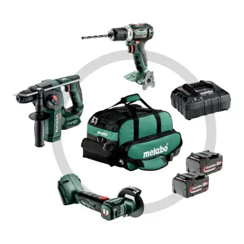 Batterie Metabo Set Combo Set 3.1.1 18 V ; BS 18 L BL + BH 18 LTX BL 16 + CC 18 LTX BL