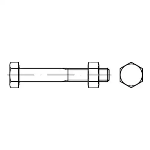 Bauschrauben avec écrou, galvanisé M24x160 HP