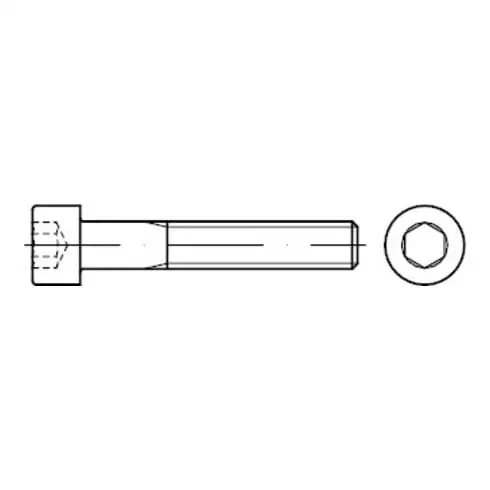 BUMAX109 ISO 4762 Vis cylindrique, empreinte six pans creux, inox A4 M16x50 P