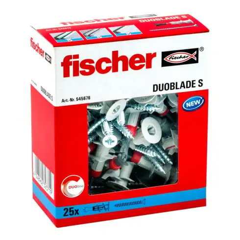 Cheville autoforeuse pour plaques de carton plâtre fischer DUOBLADE S Fischer