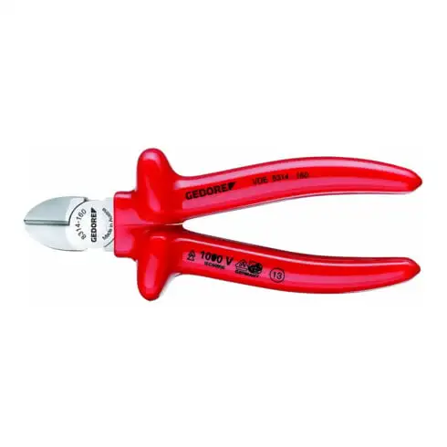 Cisailles latérales Gedore VDE avec isolation par immersion 160 mm
