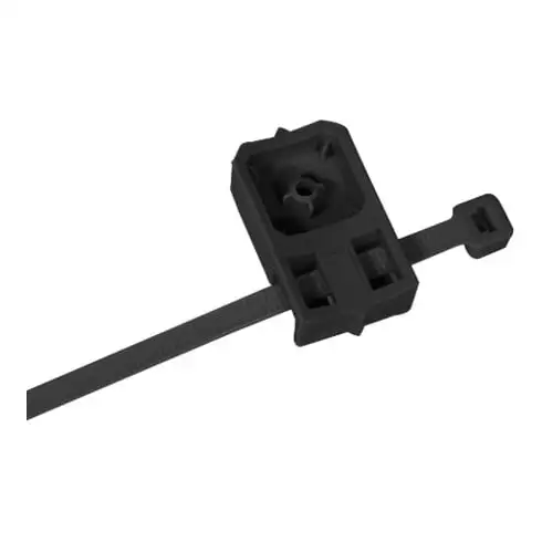 Embase clouable noire collier serrage latéral pré-monté Din/Réf. TBBL (200 ) CELO