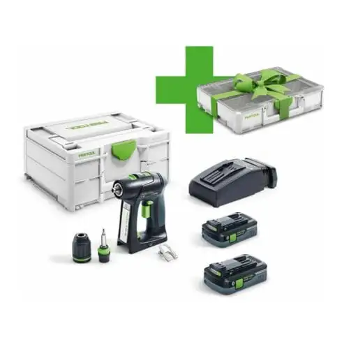 Festool Perceuse-visseuse sans fil C 18 HPC 4,0 I-Plus Organizer Edition