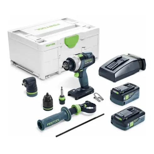 Festool Perceuse-visseuse sans fil TDC 18/4 5,2/4,0 I-Set QUADRIVE
