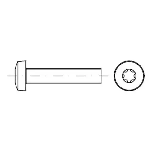 ISR DIN 7985 Vis à tête cylindrique fraisée, inox A2 M8x10 HP