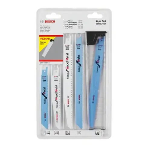 Jeu de lames de scie alternative Bosch Démolition 6 pièces