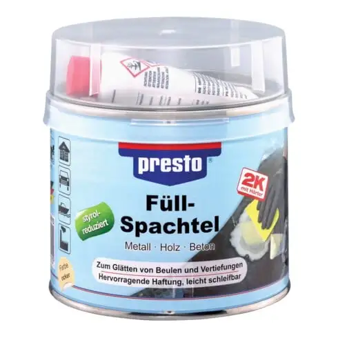 Mastic de remplissage 1000g de mastic ocre en boîte