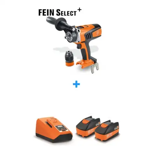 Perceuse-visseuse sans fil à 4 vitesses ASCM 18 QM Select + batterie Fein, 18 V, 6 Ah