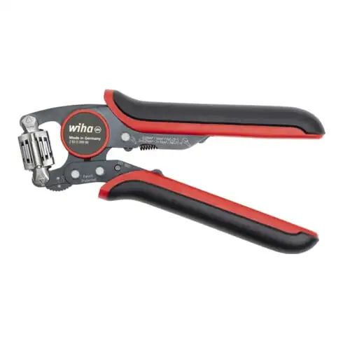 Pince à sertir automatique Wiha pour embouts de fils sertissage carré, avec tête de sertissage rotative (45223)