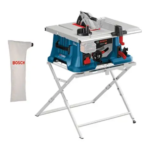 Scie sur table à batterie Bosch BITURBO GTS 18V-216 avec table de travail GTA 560 Professional