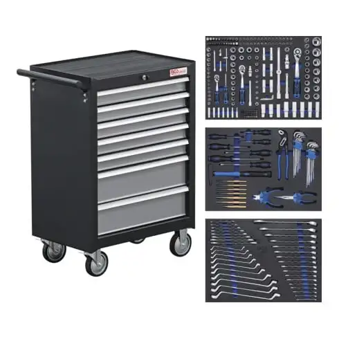 Servante d'atelier | 7 tiroirs | avec 263 outils