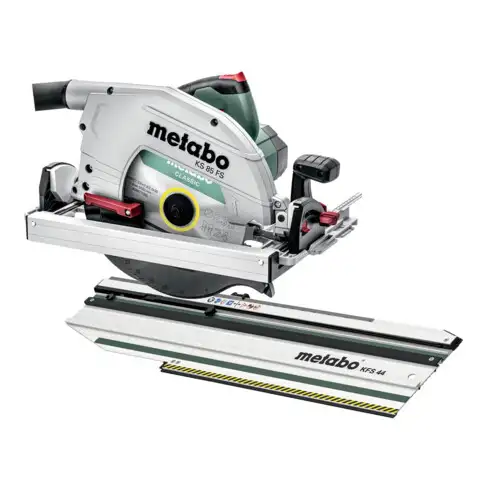 Set Metabo scie circulaire portative KS 85 FS avec rail de coupe transversale KFS 44 ; boîte en carton