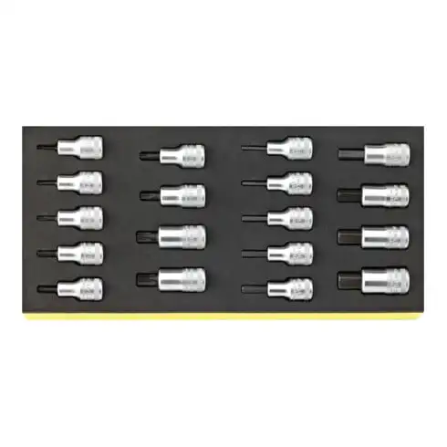 TCS 54/54TX/18 Douilles 1/2" en plateau de TCS