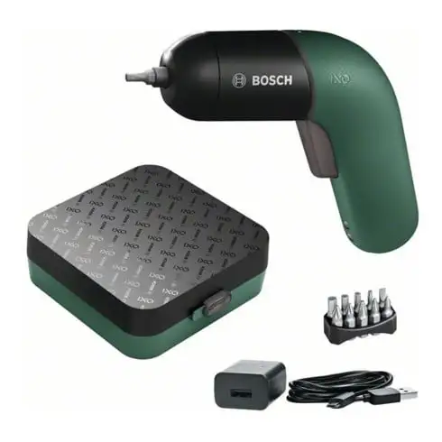 Visseuse sans fil Bosch lithium-ion IXO, avec jeu d'embouts universel de 10 pièces